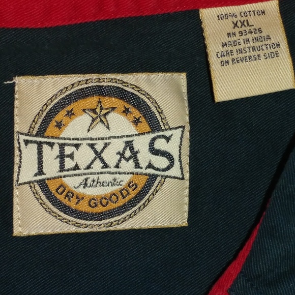 Vintage  MENS TEXAS FLAG CAUSAL SHIRT - Picture 5 of 8